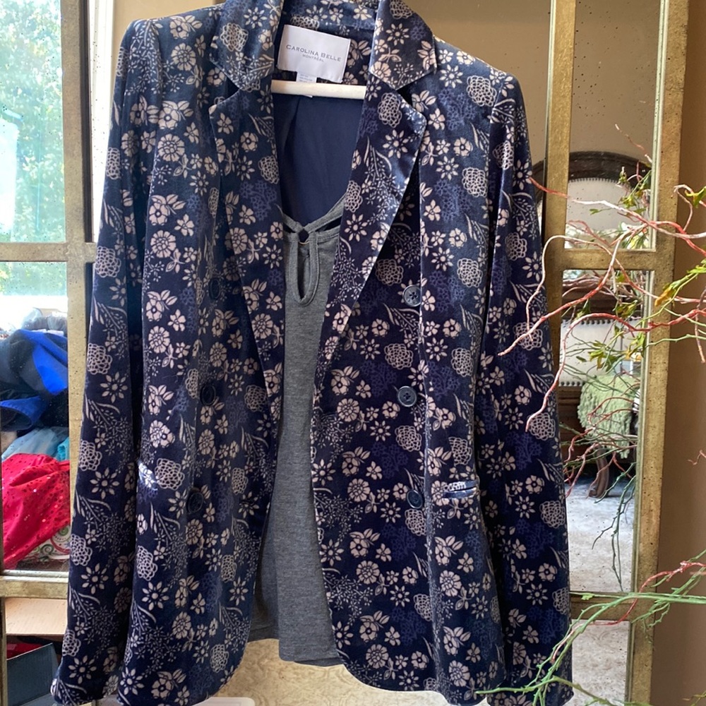 Womens velvet blazer by Carolina Belle